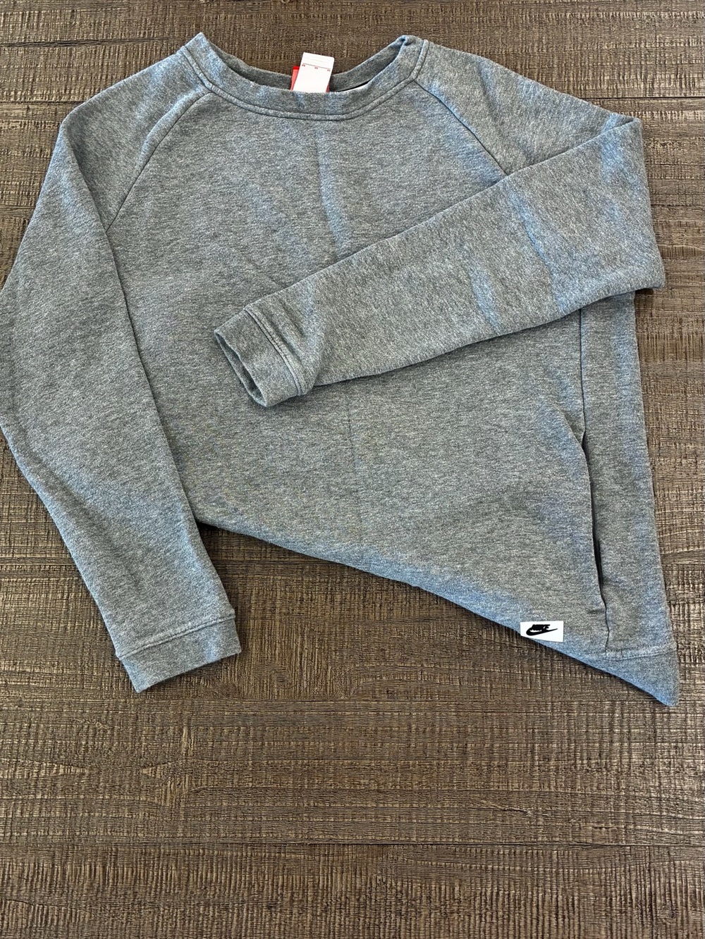 Nike Womens Heather Gray Crewneck Sweatshirt size medium